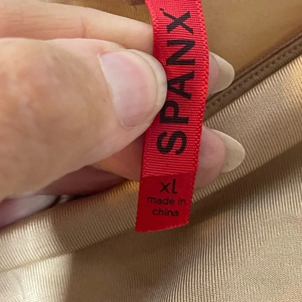 Spanx‎ nude beige mid thigh shaper, size XL